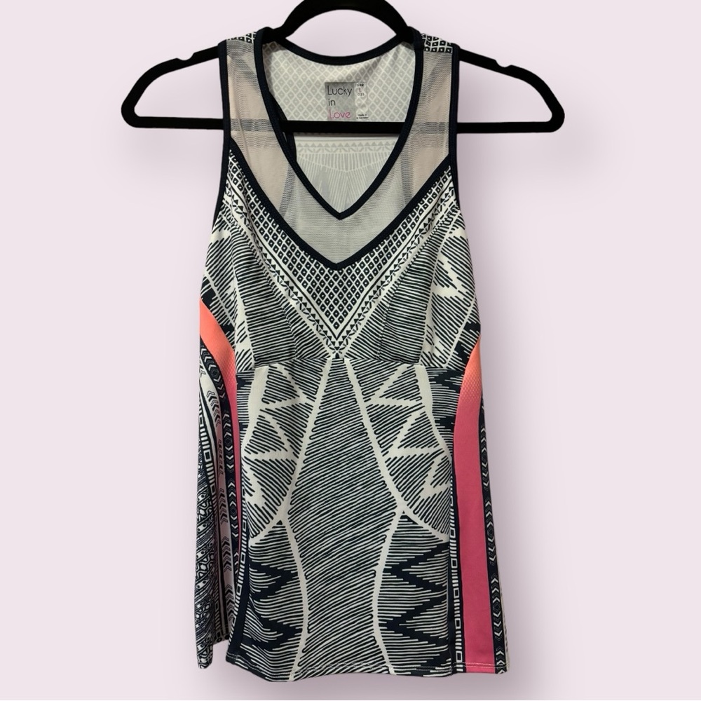 Lucky in Love, Fitted Athletic Tank Top